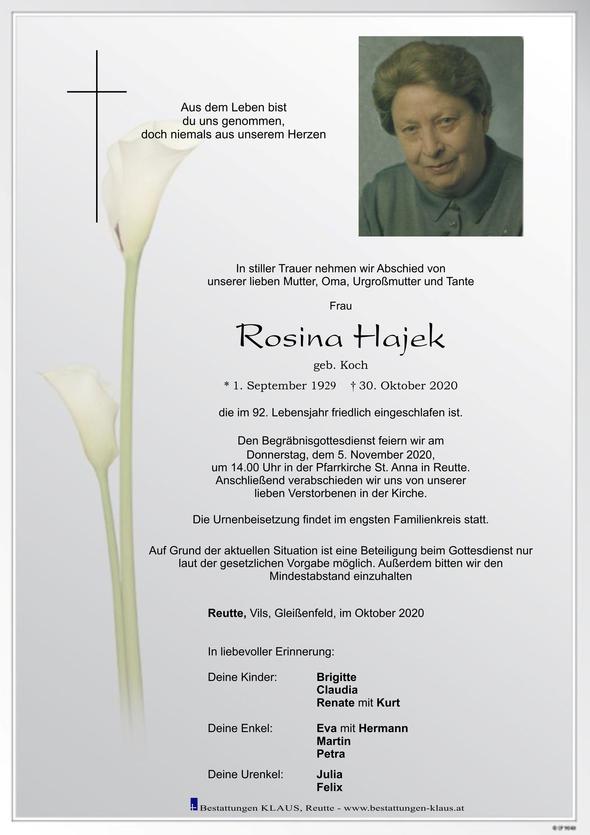 Rosina Hajek